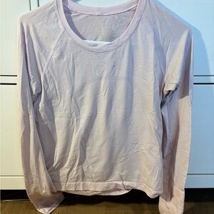 Women's swiftly Pink Long Sleeve Top